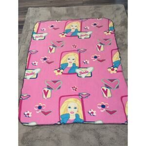 Vintage Barbie Fleece Blanket